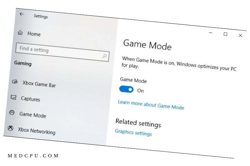 Enable Game Mode on Windows 10